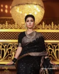 Black Pure Soft Semi Silk Saree With Attractive Blouse Piece – Suratm 4