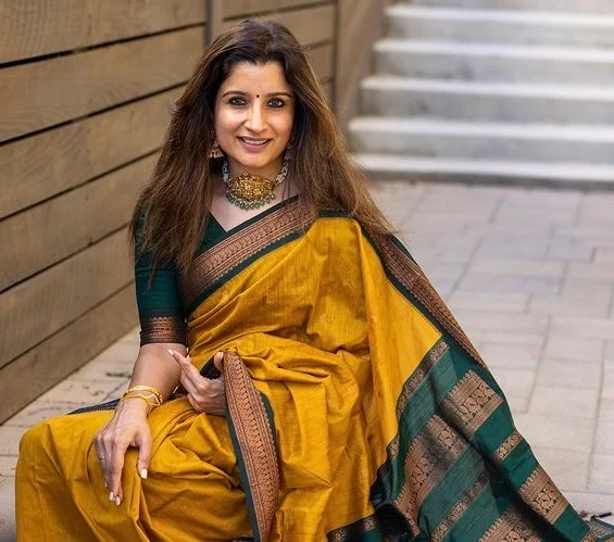 Mustard Saree 2