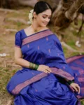 Royal Blue Pure Soft Semi Silk Saree with Attractive Blouse Piece