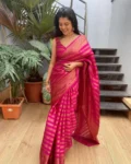 pink-colour-pure-semi-silk-saree 4