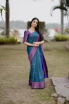 royal-blue-rama-dual-tone-colour-pure-soft-semi-silk-saree